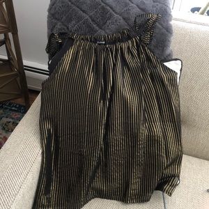 Madewell shimmery tank with ties